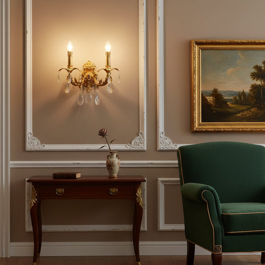 Adriana Brass Wall Lamp