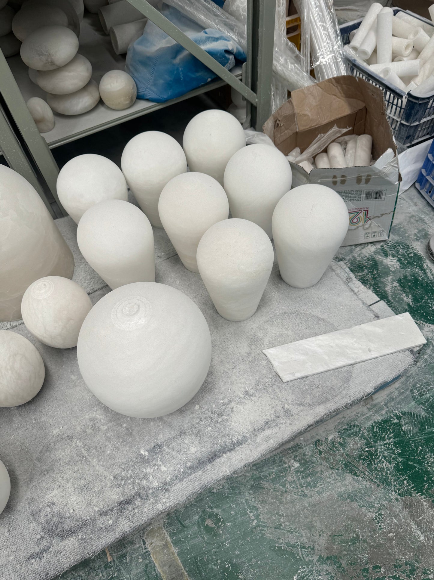 Alabaster Mushroom Table Lamp