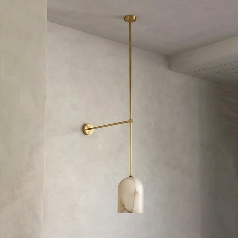 Belfry Arm Alabaster Sconce