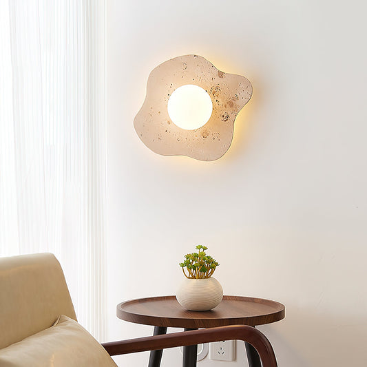 Blob Travertine Wall Lamp