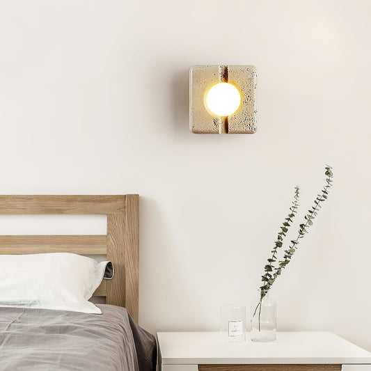 Camera Travertine Wall Lamp