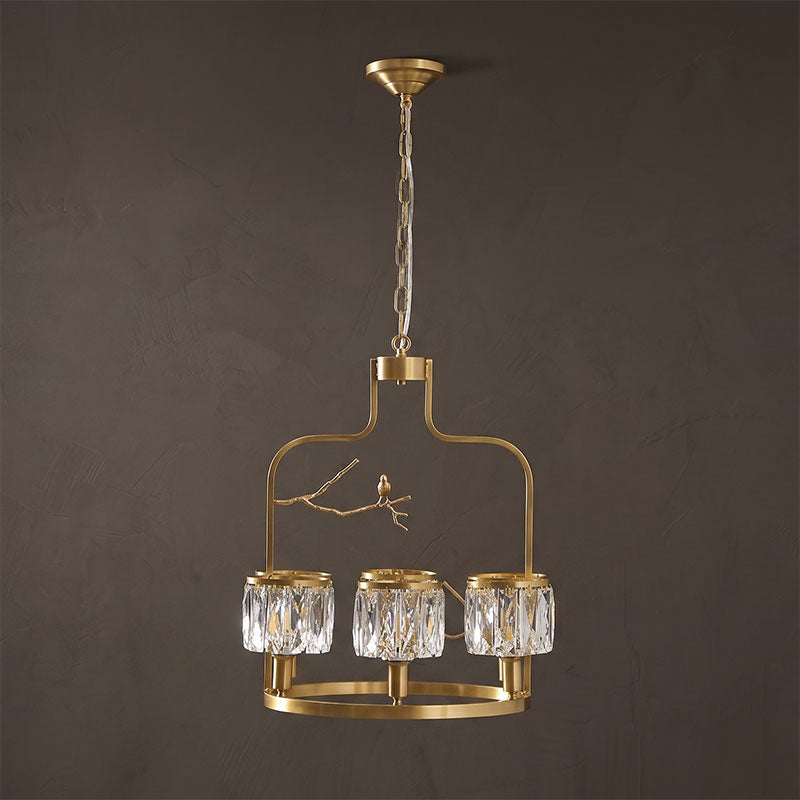 Crystal Bird Chandelier