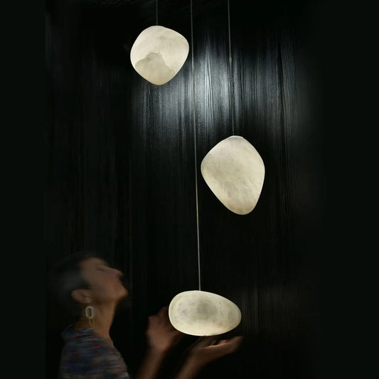 Galet Alabaster Pendant Light