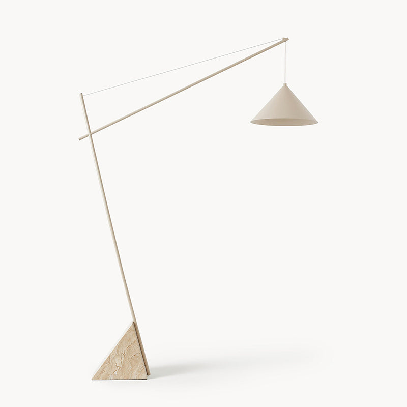 Grande Travertine Floor Lamp