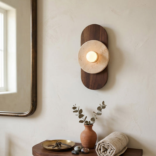 Horizon Travertine Wall Sconce
