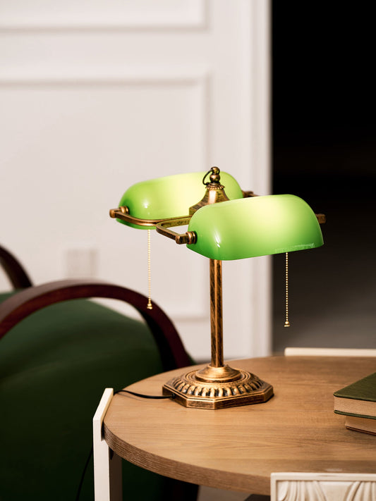 Cambridge Twin Library Table Lamp
