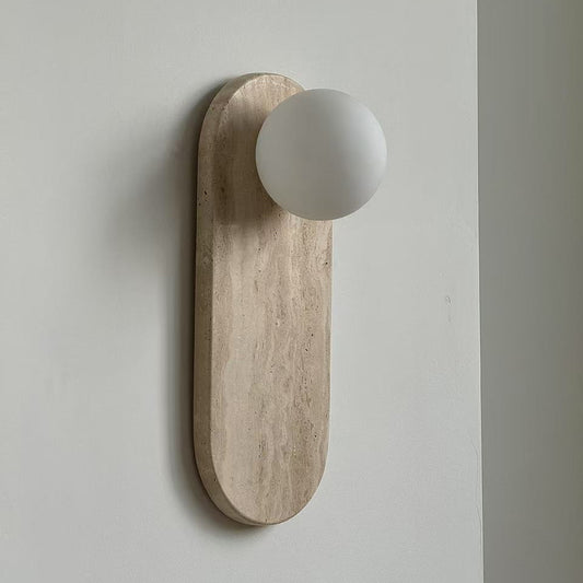 Lucie Beige Travertine Sconce
