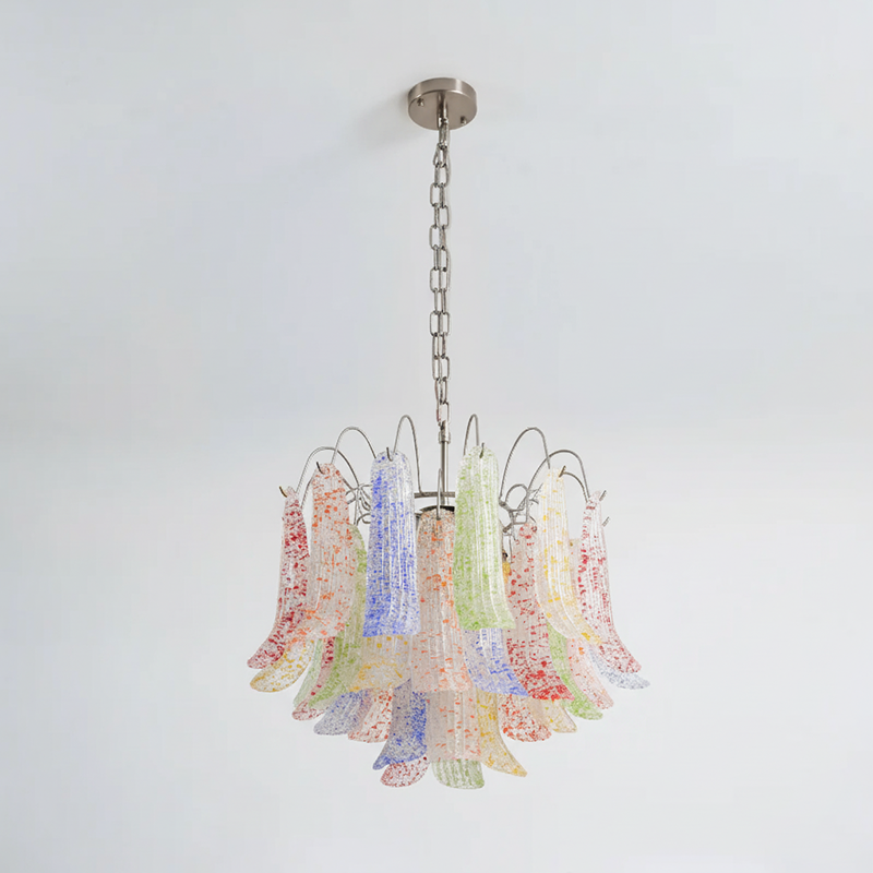 Confetti Glass Tiered Chandelier