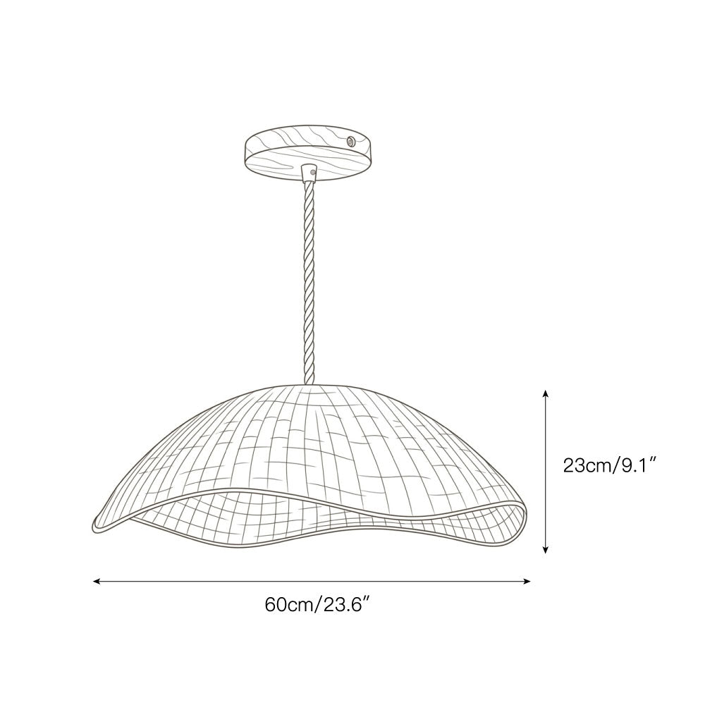 Nana Vermiculate Rattan Pendant Lamp