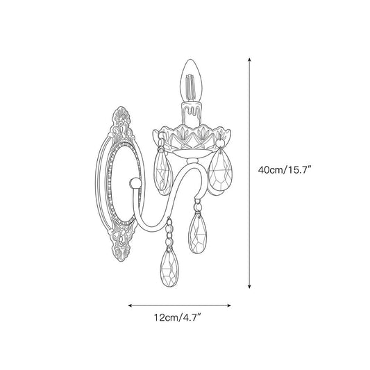 Ondersley Crystal Wall Lamp