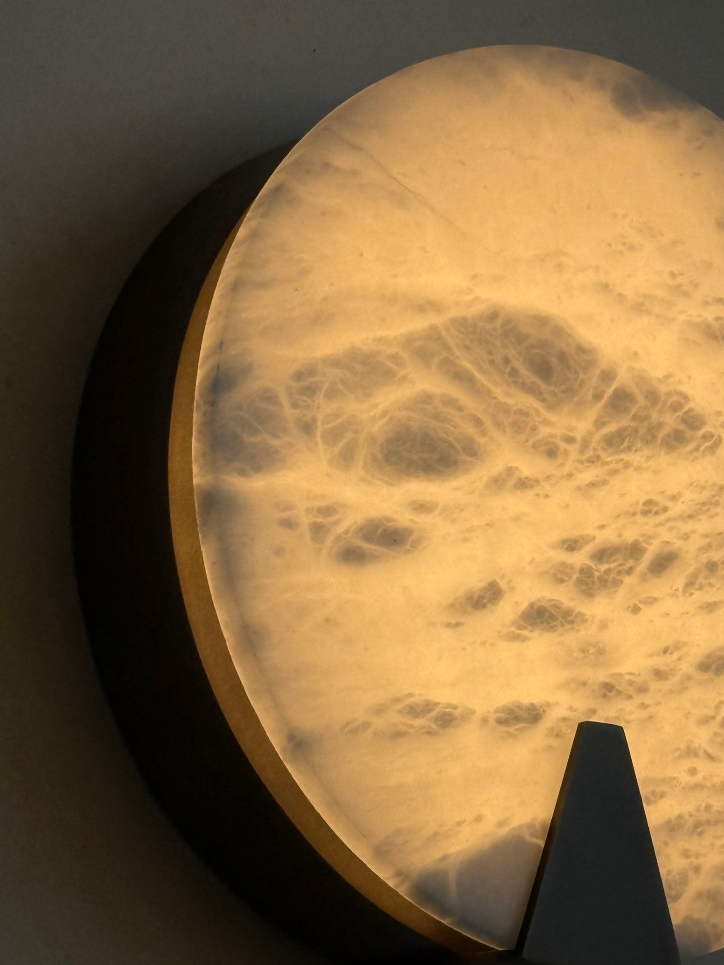 Ophelia Alabaster Round Sconce
