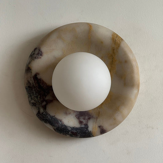 Orli Beige Marble Sconce