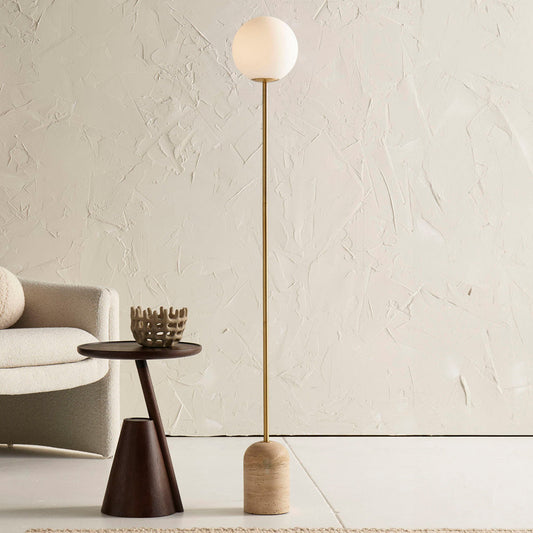 Aseneth Travertine Floor Lamp