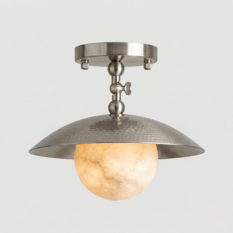 Marie Petite Hammer Pattern Flush Mount
