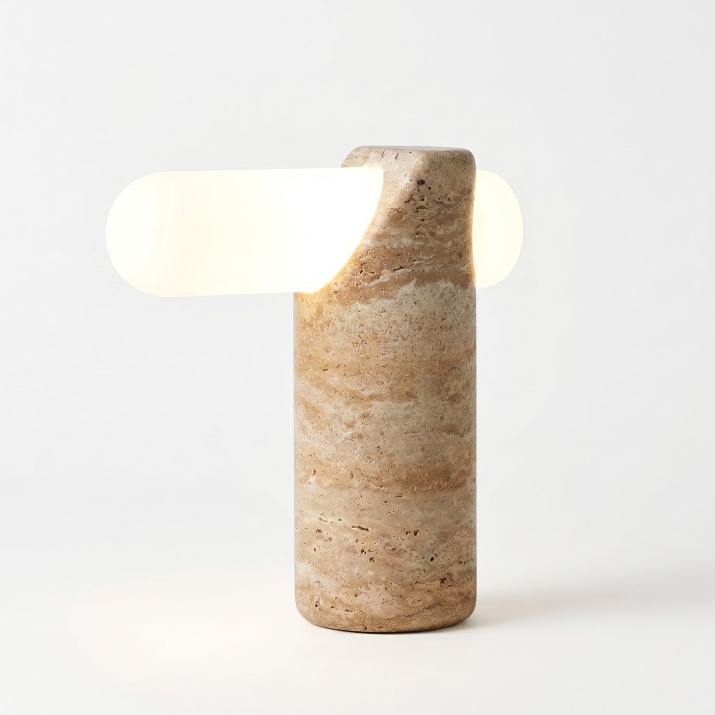 VIA Travertine Table Lamp