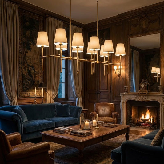 Rhodes Double Linear Chandelier