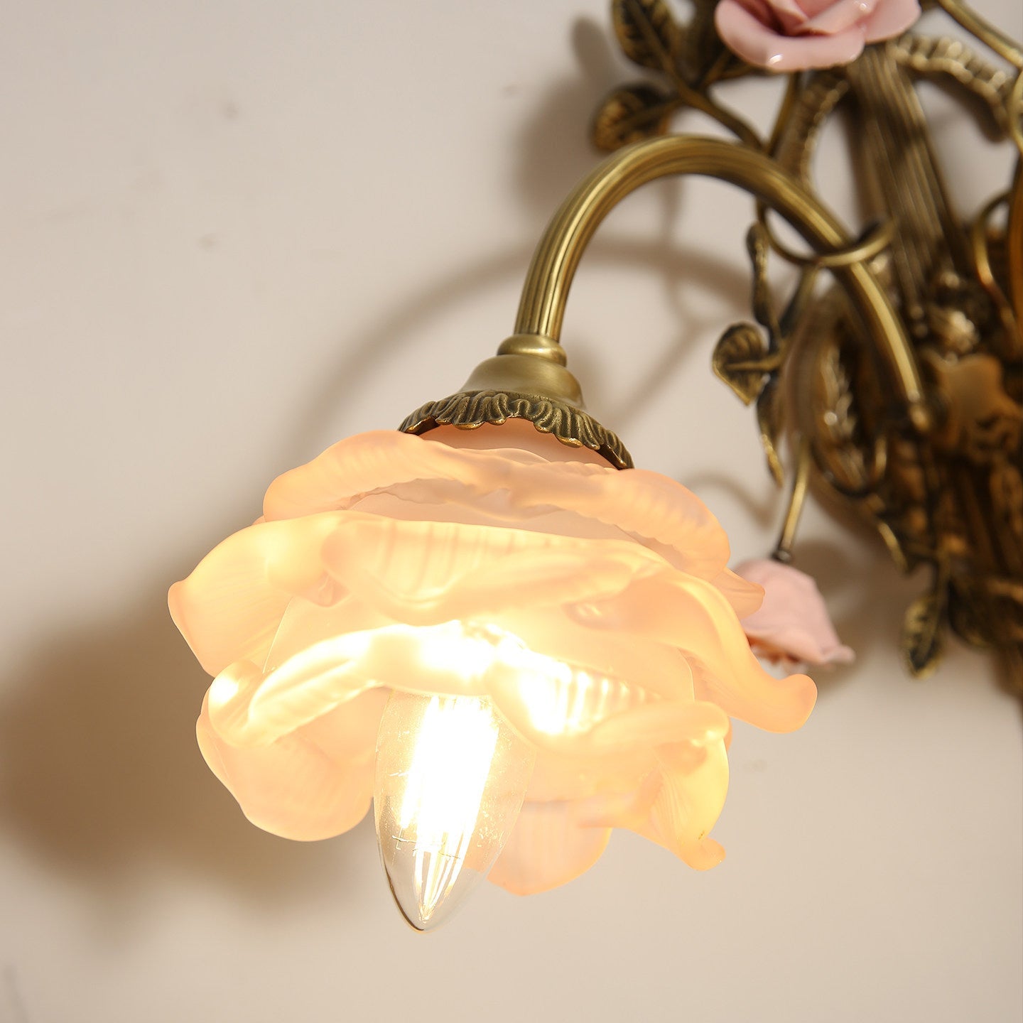 Rosalie Floral Pink Sconce