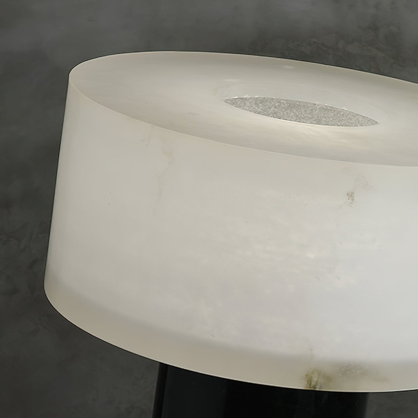 Small Solid Alabaster Table Lamp