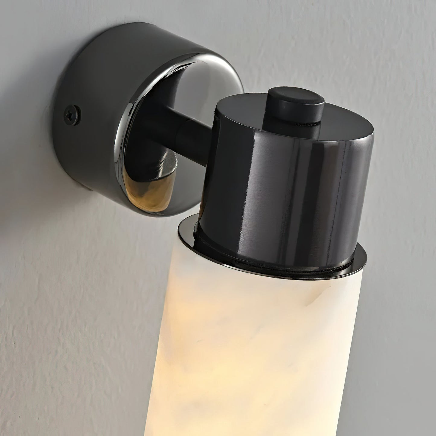 Tubular Alabaster Wall Sconce