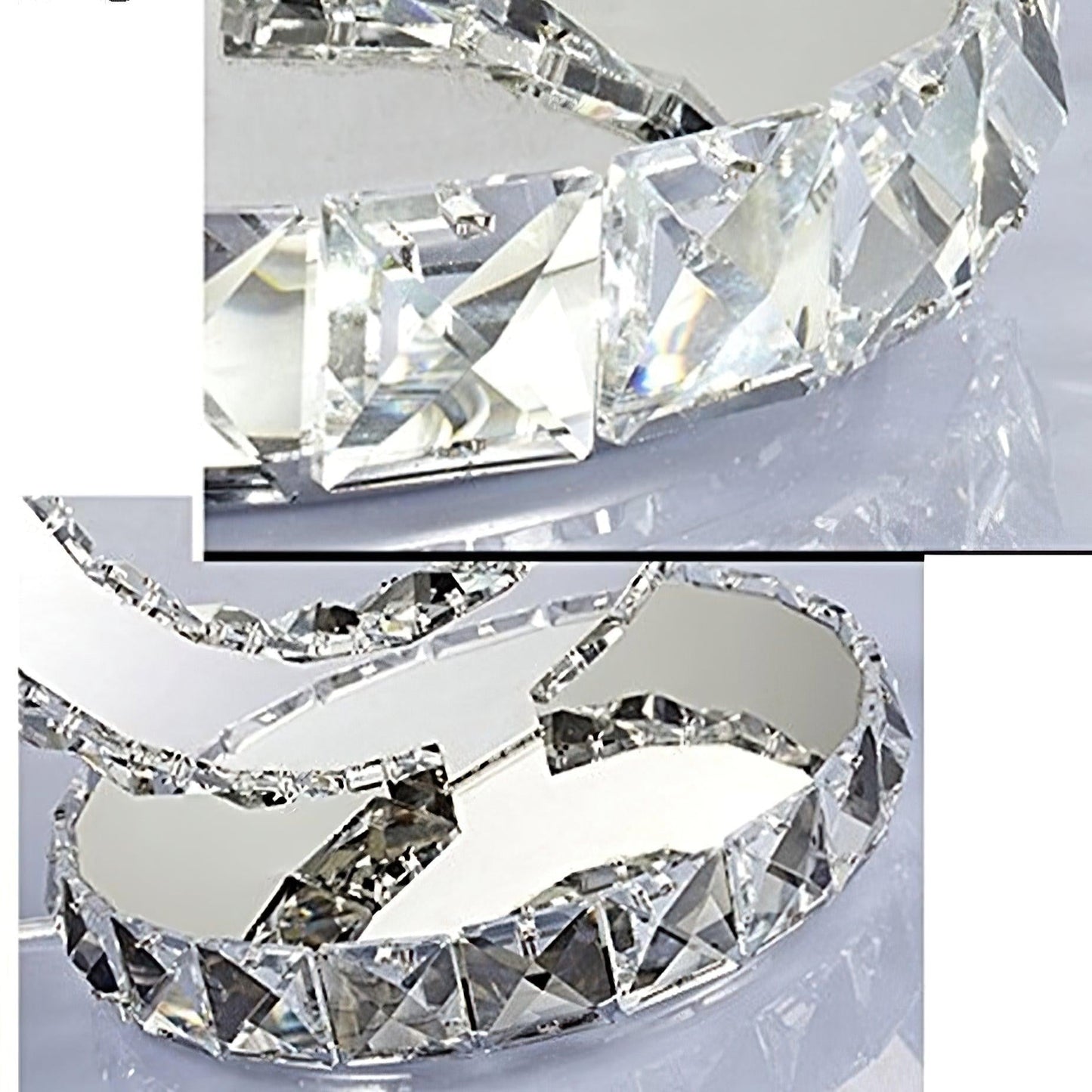 Crystal Rings LED Table Lamp