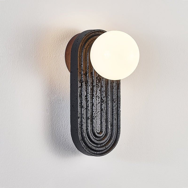 Eventide Orb Stone Wall Sconce