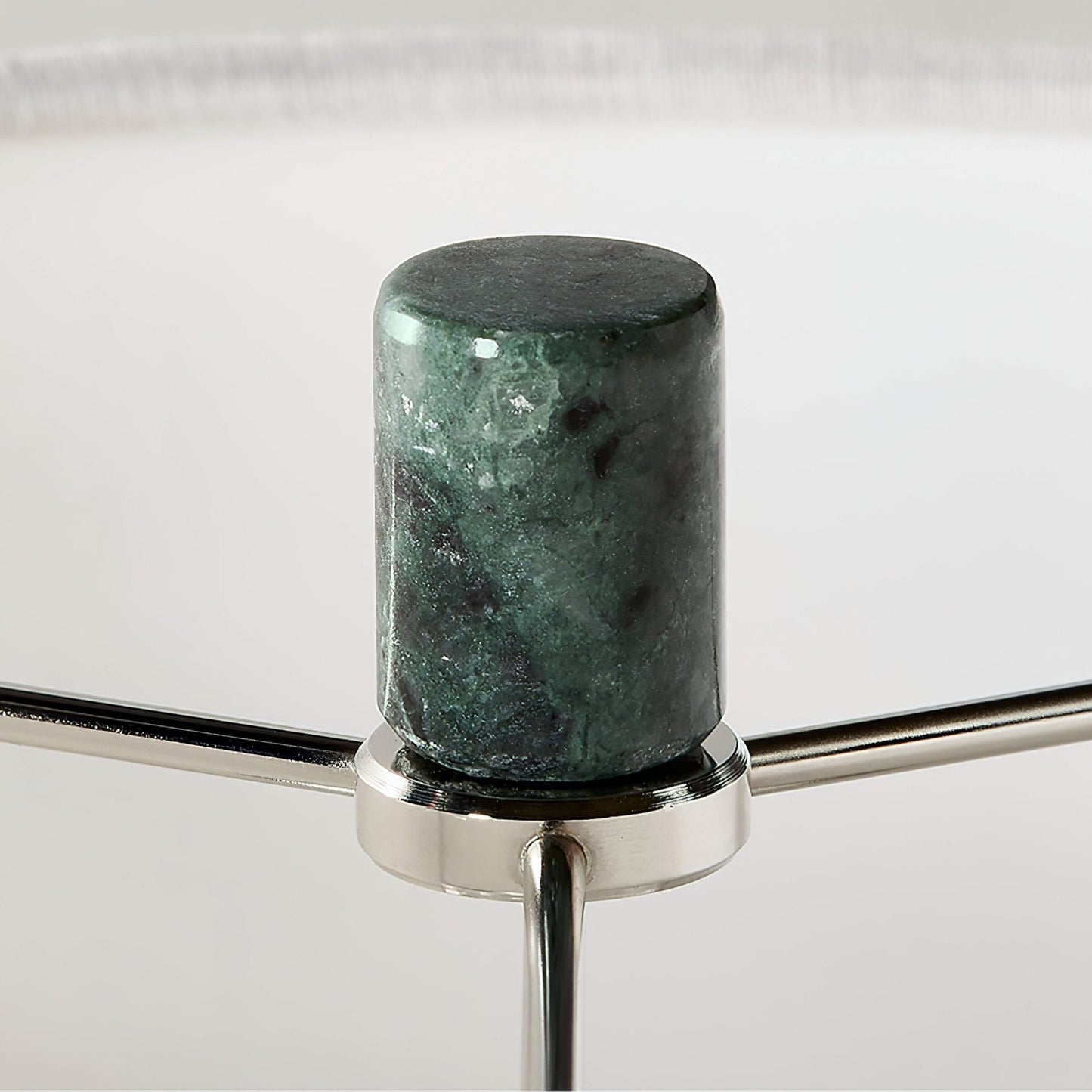 Green Marble Column Table Lamp