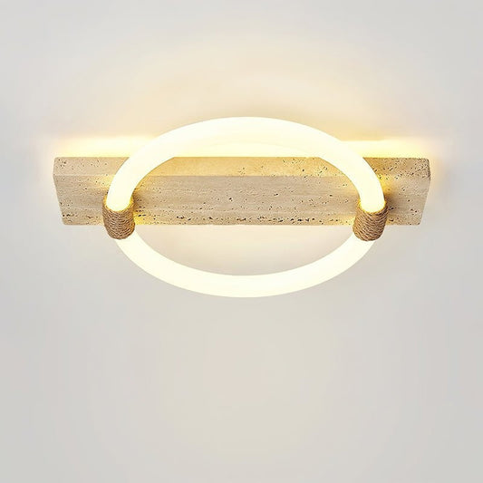 Stonek Travertine Ceiling Light
