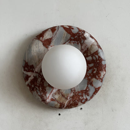 Orli Red Marble Sconce