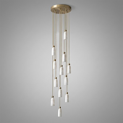 Figure Spanish Alabaster Pendant Light