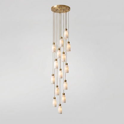 Figure Spanish Alabaster Pendant Light