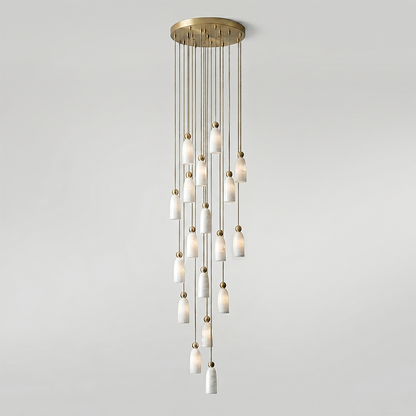 Figure Spanish Alabaster Pendant Light
