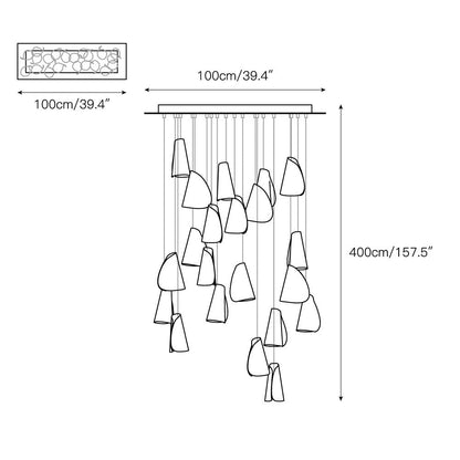 21 Thin Porcelain Pendant Lamp