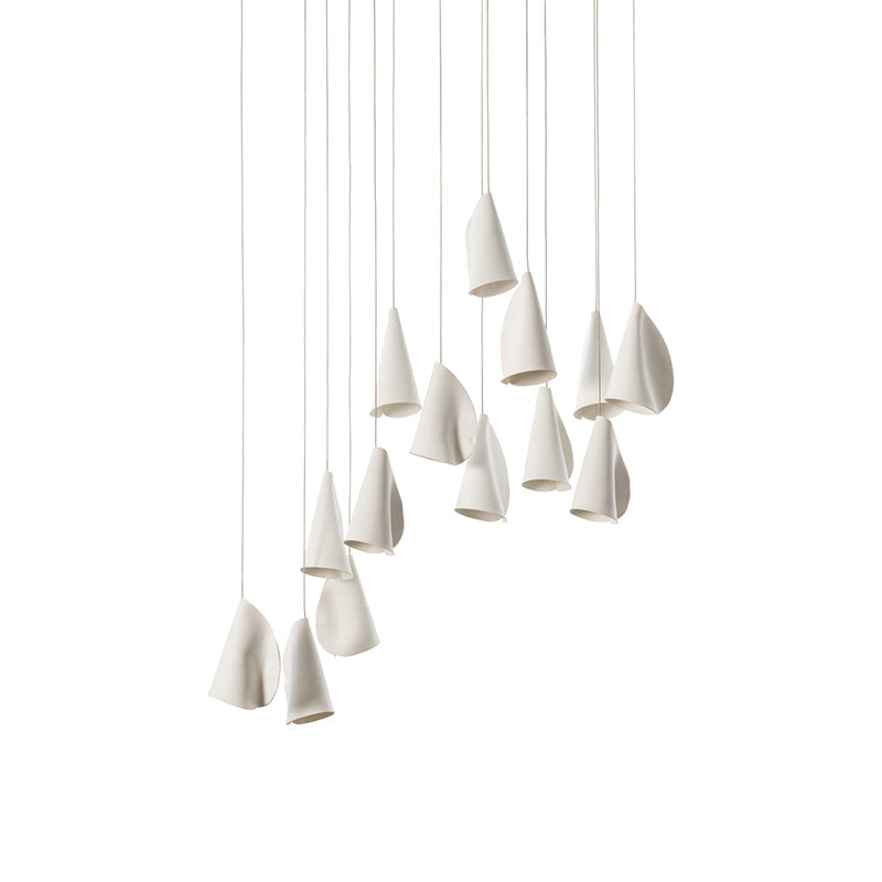 21 Thin Porcelain Pendant Lamp