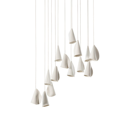 21 Thin Porcelain Pendant Lamp