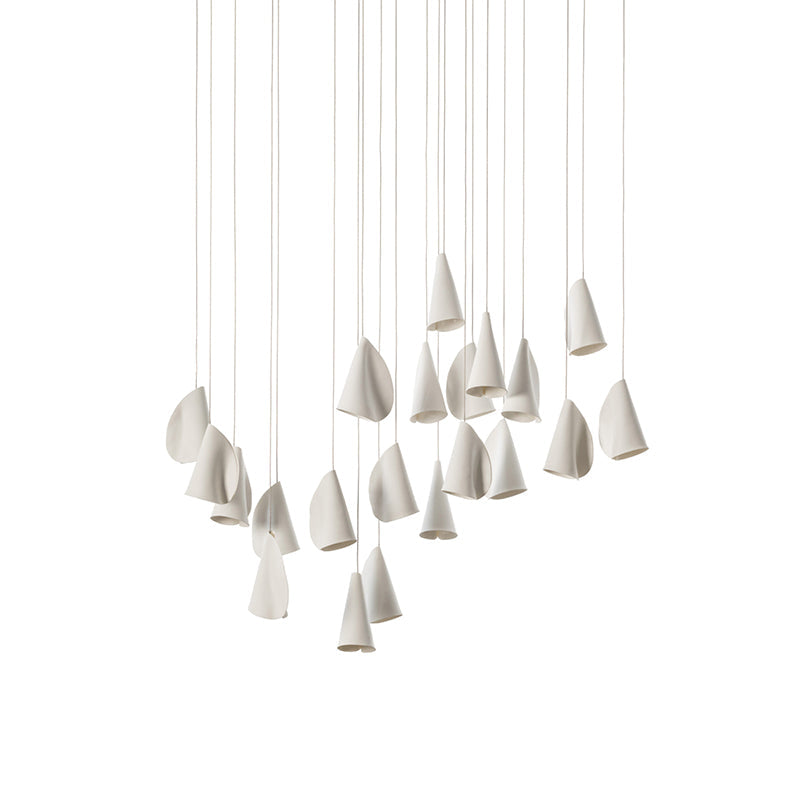 21 Thin Porcelain Pendant Lamp