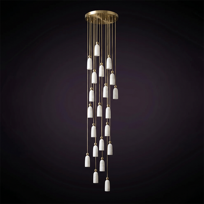 Figure Spanish Alabaster Pendant Light