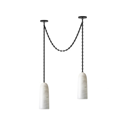 Figure Spanish Chain Alabaster Chandelier