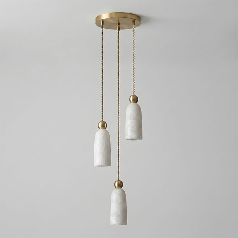 Figure Spanish Alabaster Pendant Light