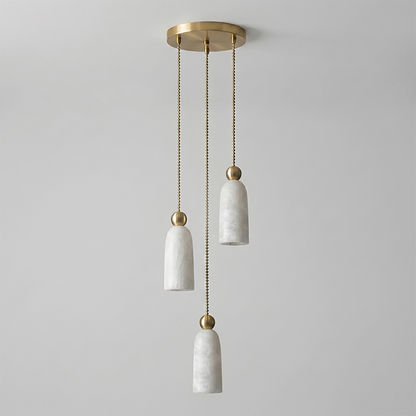 Figure Spanish Alabaster Pendant Light