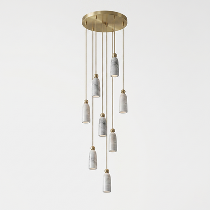 Figure Spanish Alabaster Pendant Light