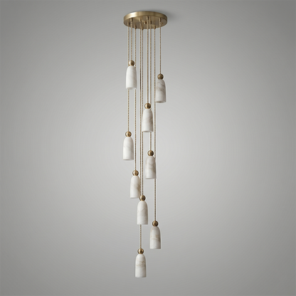 Figure Spanish Alabaster Pendant Light