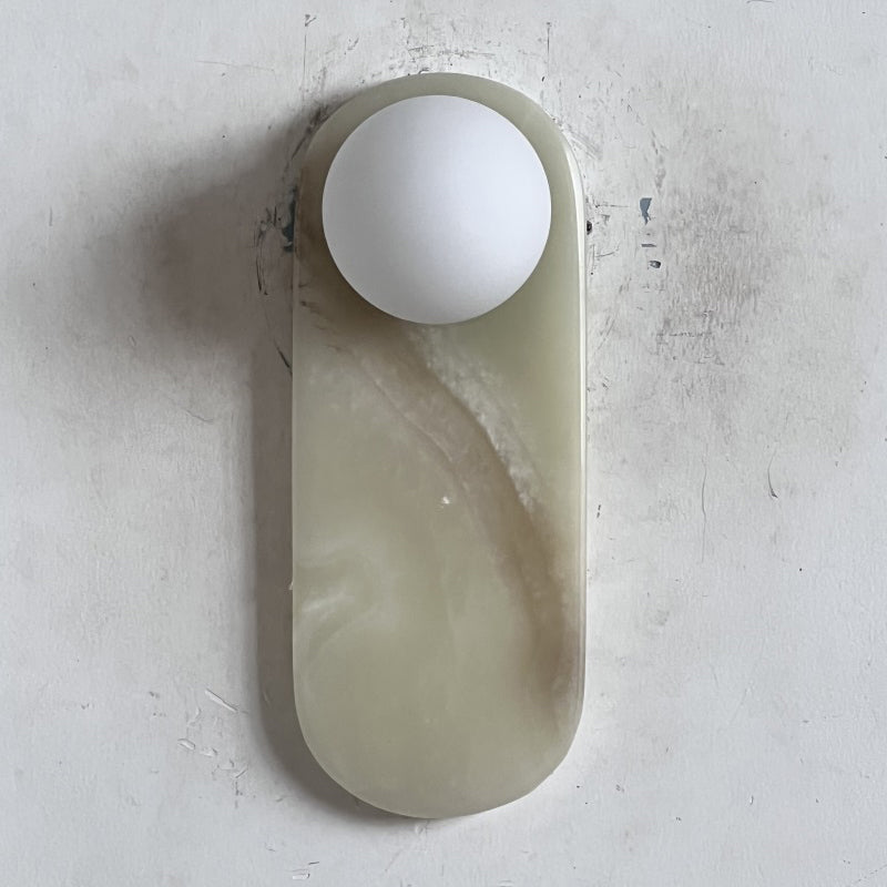 Lucie Onyx Wall Lamp ∅ 3.9″ x H 10.6″