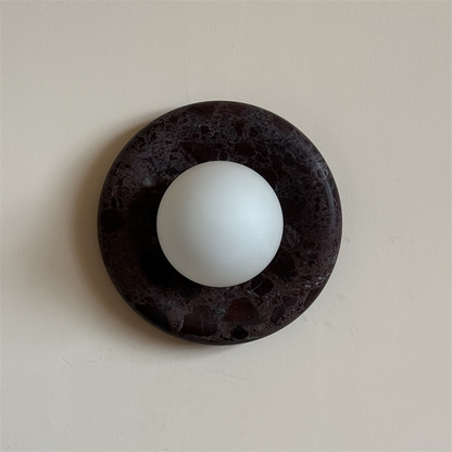 Orli Deep Purple Red Marble Sconce