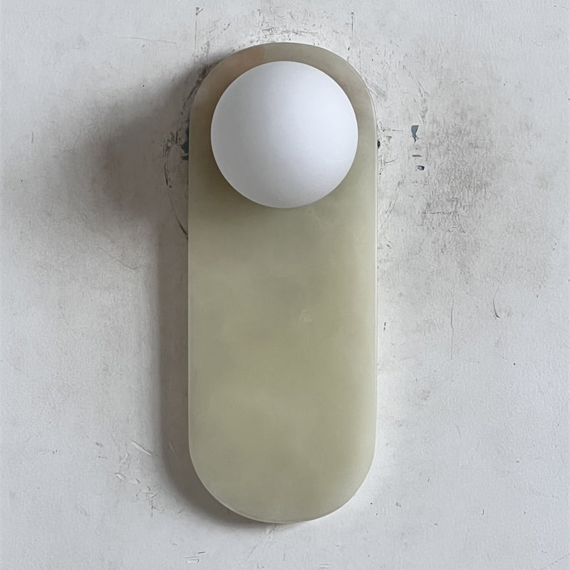 Lucie Onyx Wall Lamp ∅ 3.9″ x H 10.6″