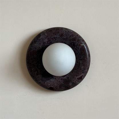 Orli Deep Purple Red Marble Sconce