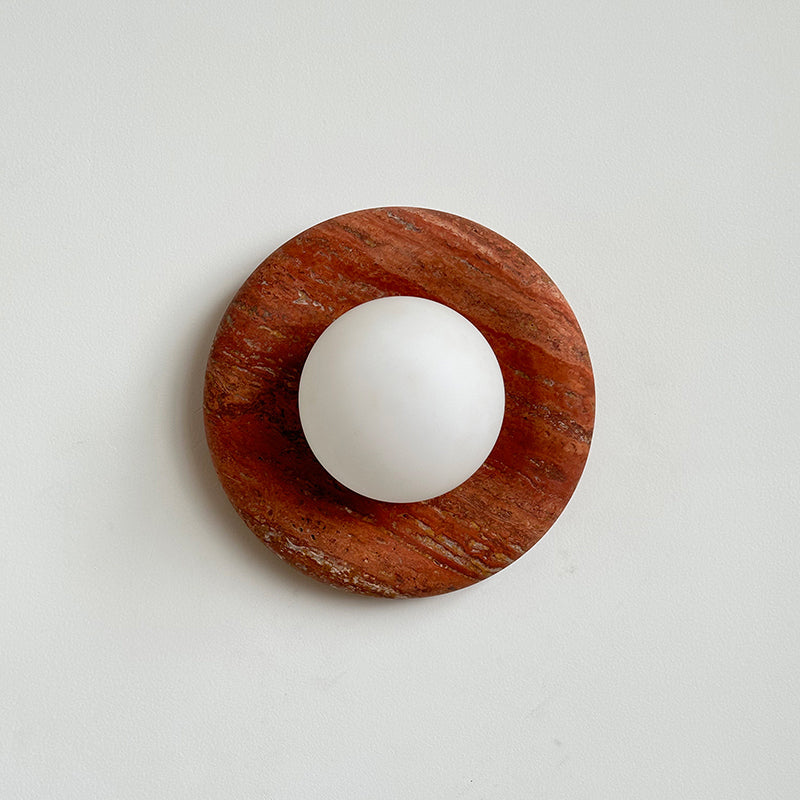 Orli Travertine Marble Sconce