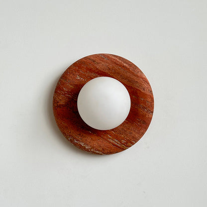 Orli Travertine Marble Sconce