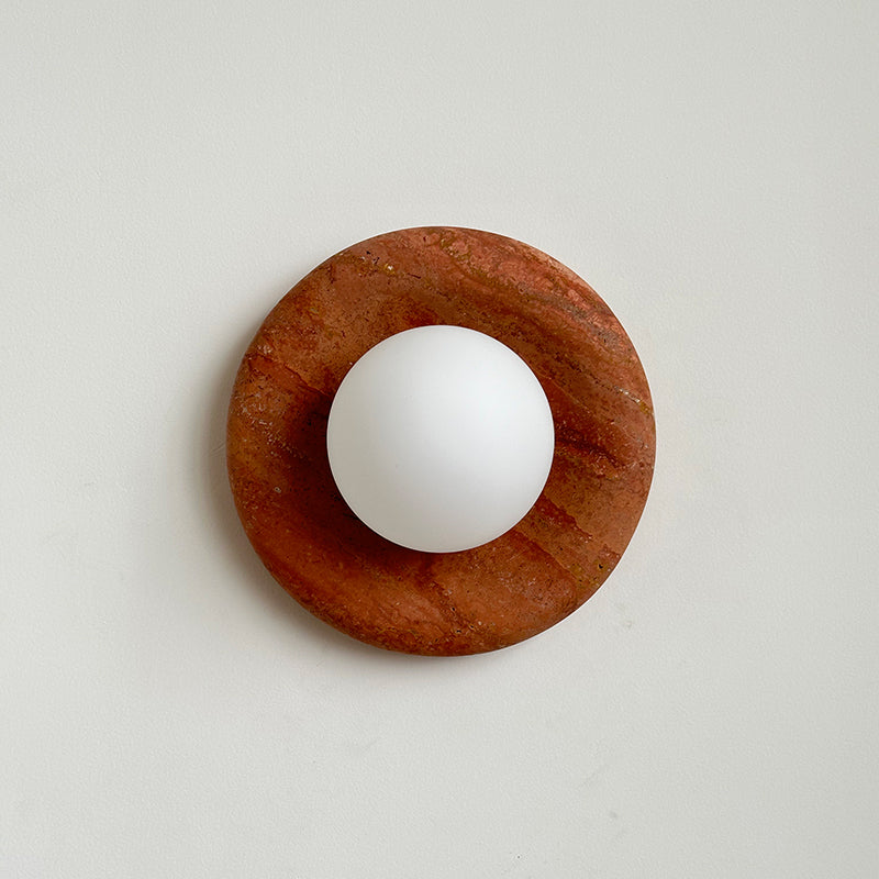 Orli Travertine Marble Sconce