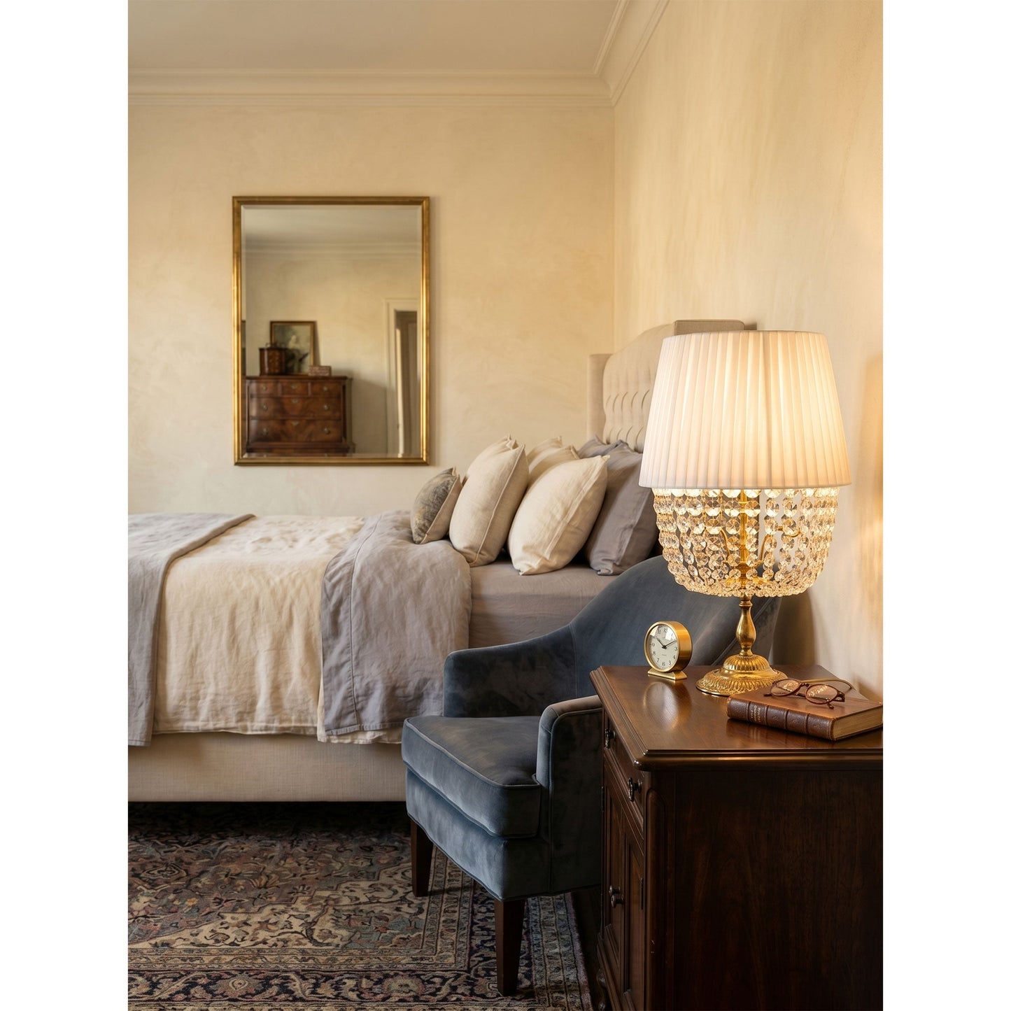 Adelia Crystal Table Lamp