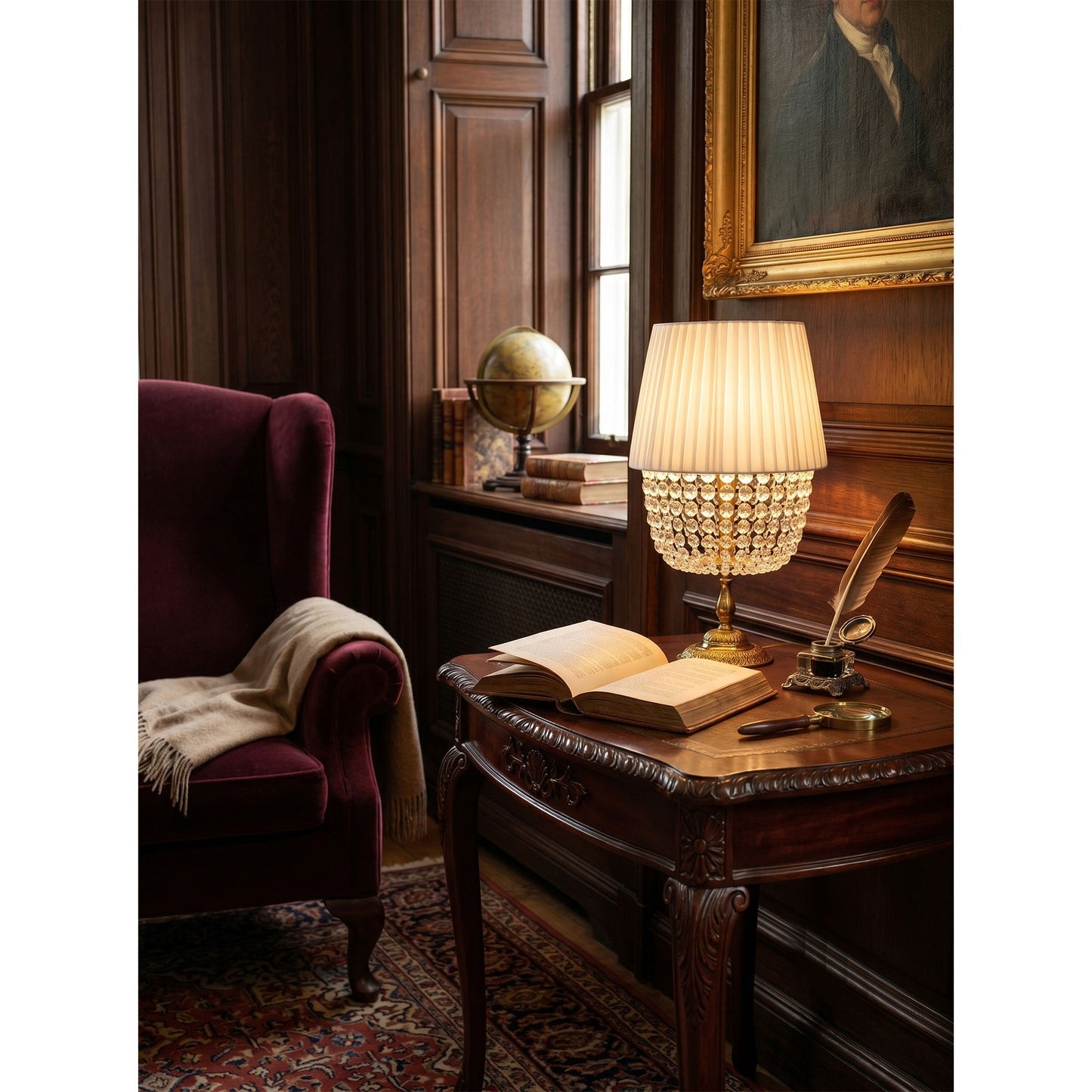 Adelia Crystal Table Lamp